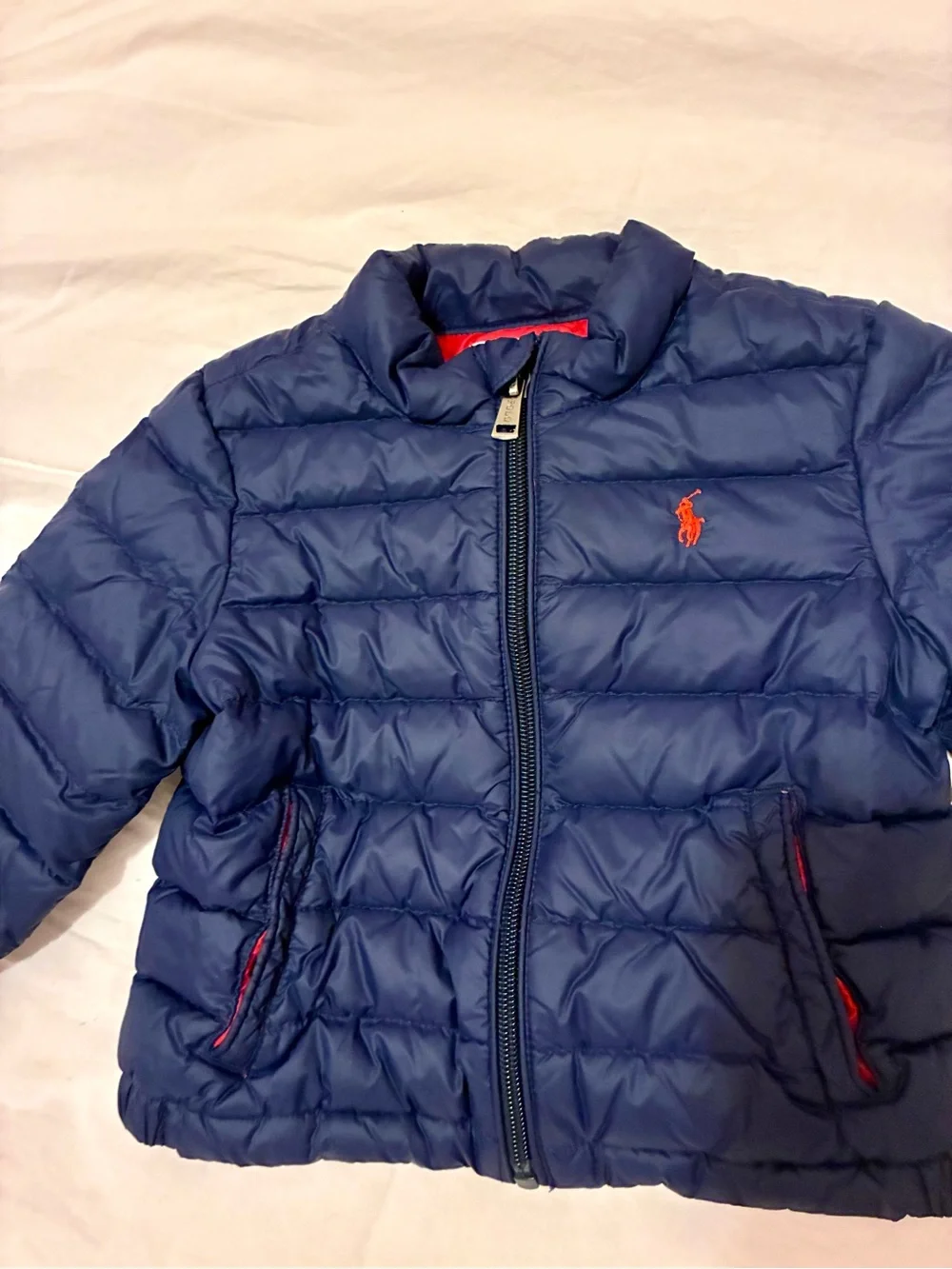 Ralph Lauren Navy and Red Quilted Jacket
